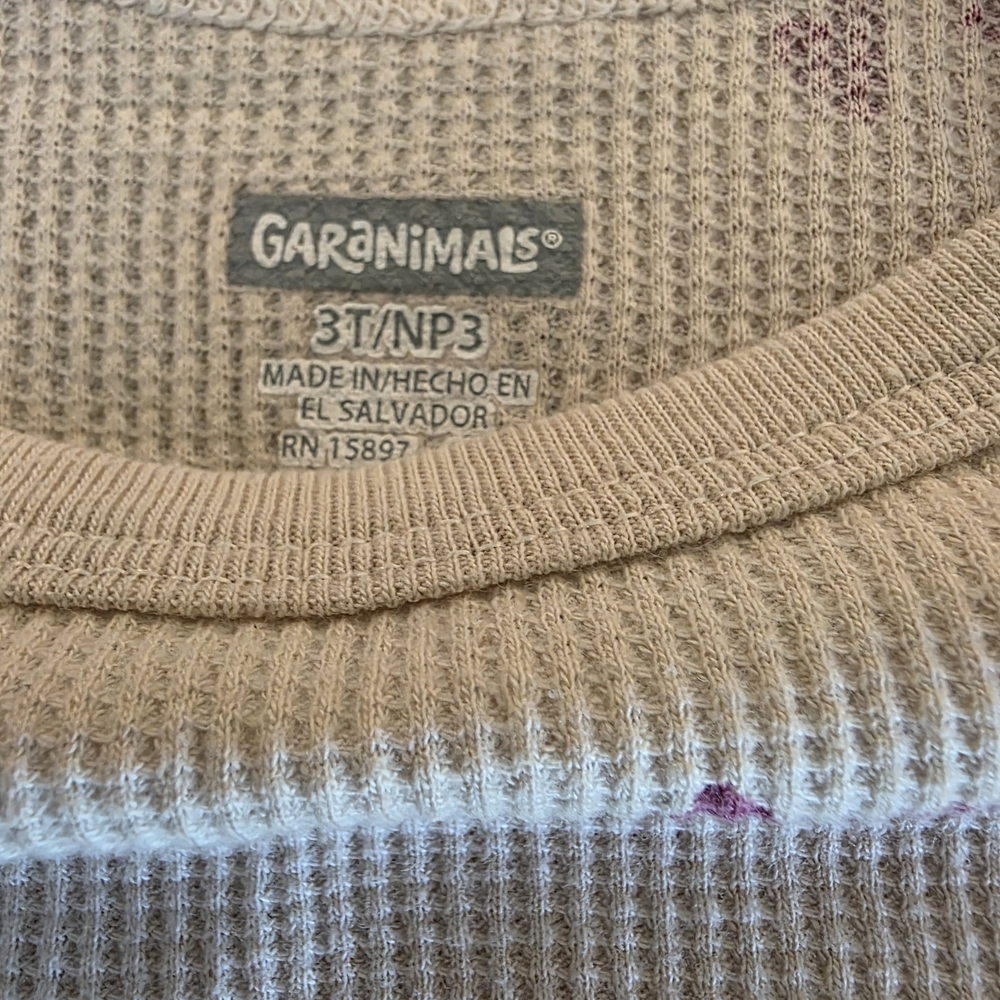 Garanimals Beige Waffle Knit Top